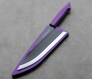 cuchillo de diseño morado